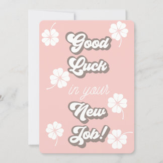 Good Luck in your new job, New job, Promotion Gift Invitation