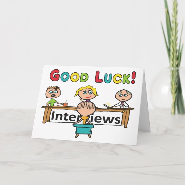 Good Luck Interview Card (Front)