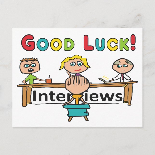 Good Luck Interview Postcard (Front)