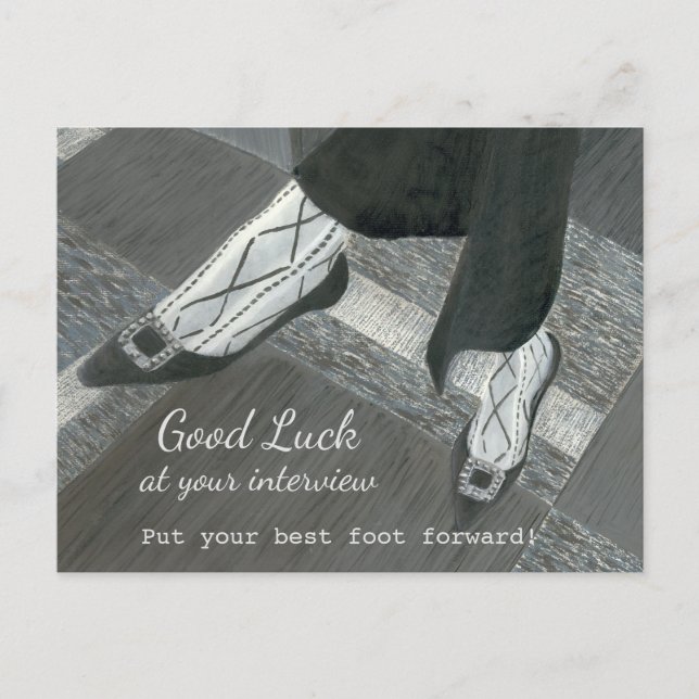 Good Luck Job Interview postcard (Front)