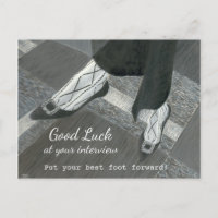 Good Luck Job Interview postcard