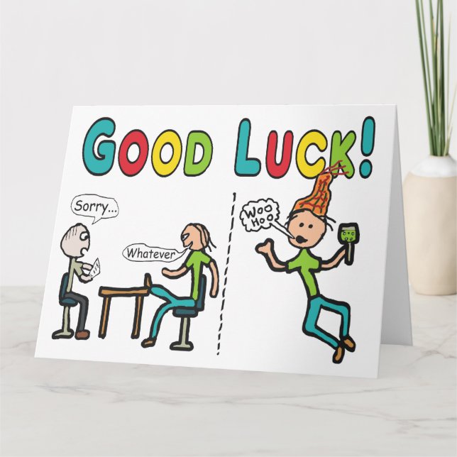 Good Luck Leaving Work Card (Front)