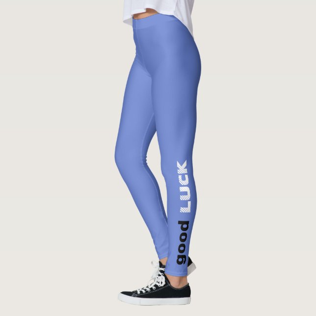 Good Luck Letter Leggings - Custom Sports Print (Left)