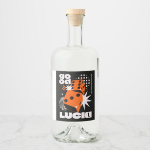 Good luck  liquor bottle label