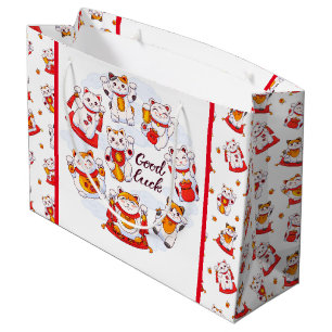 Good Luck Maneki Neko Cat Gift Bag