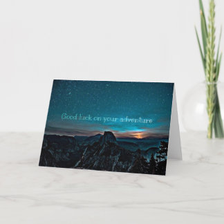 Good luck on your adventure card