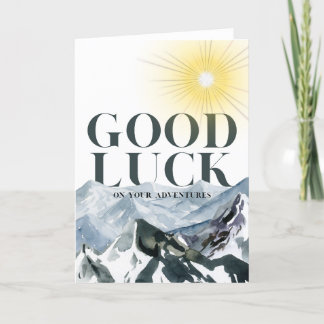 Good Luck on Your Adventures Card