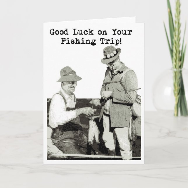 Good Luck on Your Fishing Trip Card (Front)