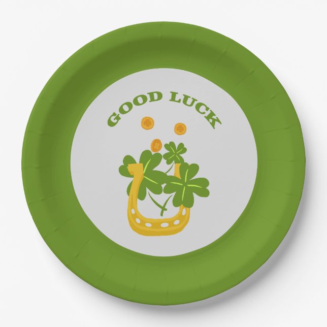 Good Luck Paper Plate (Front)
