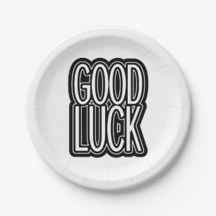 Good Luck Paper Plate