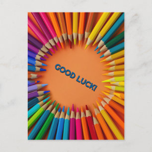 Good Luck Pencils Back-to-School Postcard