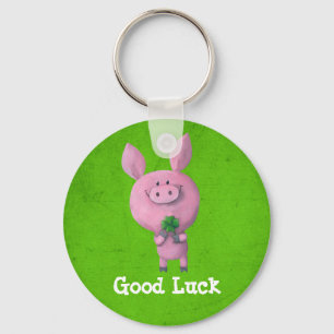 Good Luck Pig Keychain