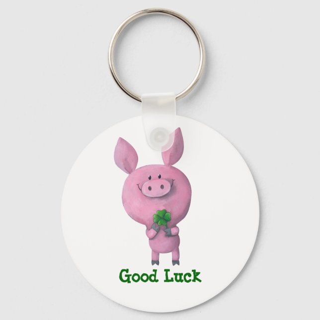 Good Luck Pig Keychain (Front)
