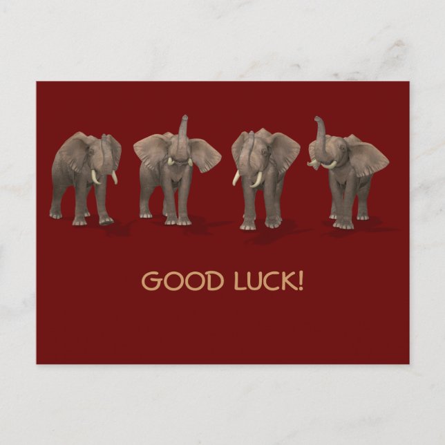 Good Luck! Postcard (Front)