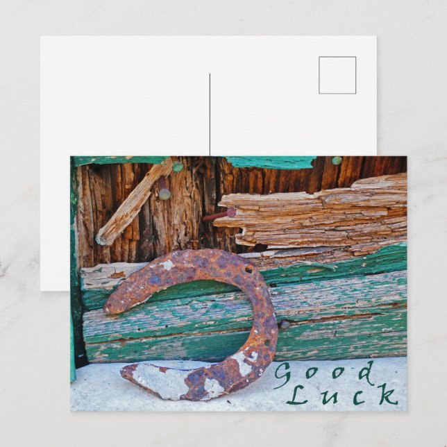Good Luck postcard (Front/Back)