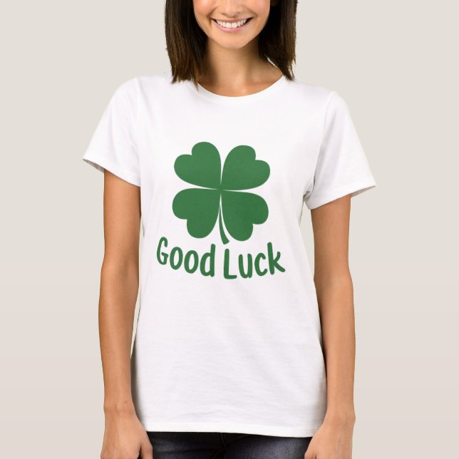 Good luck print T-Shirt (Front)