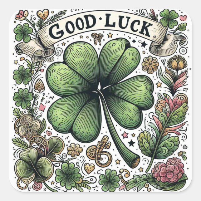 Good luck sticker  (Front)