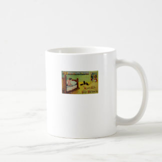 Good Luck This Halloween (Vintage Halloween Card) Coffee Mug