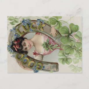 Good Luck - Vintage Saint Patrick's Day Card