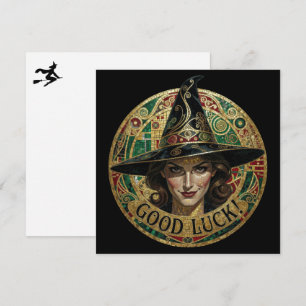 Good Luck Witch Wish Card