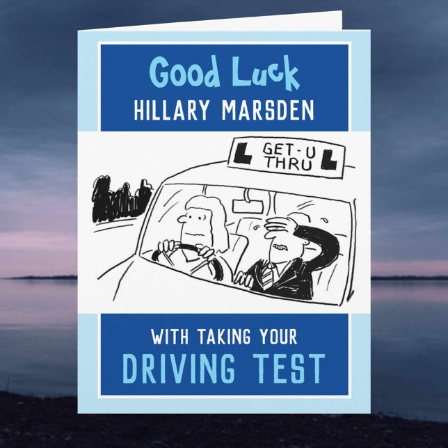 Good Luck with Taking Your Driving Test Card (Creator Uploaded)