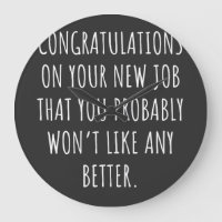 Good luck with the new job