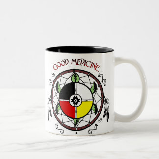 Good Medicine Turtle Two-Tone Coffee Mug