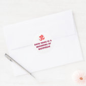 Good mood is a beginning of happiness classic round sticker (Envelope)
