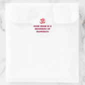 Good mood is a beginning of happiness classic round sticker (Bag)