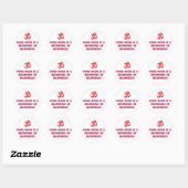 Good mood is a beginning of happiness classic round sticker (Sheet)