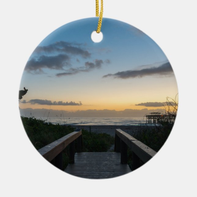 Good Morning 2017 Ceramic Ornament (Front)