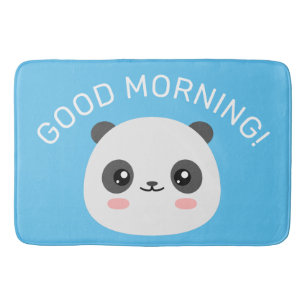 Good morning bath mat