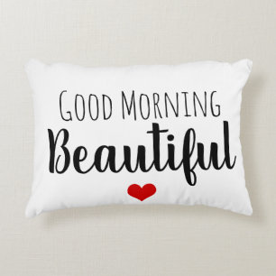 Good morning beautiful/handsome pillow