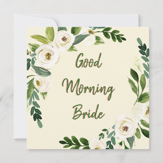 Good Morning Bride Card (Front)