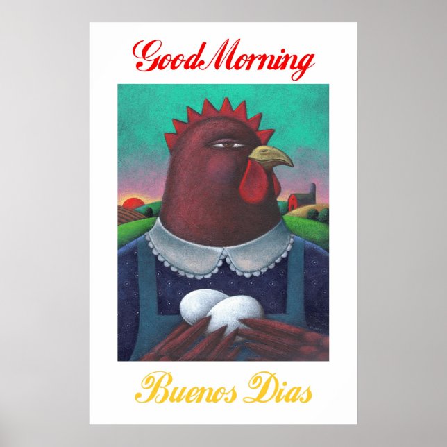 Good Morning/Buenos Dias Poster (Front)