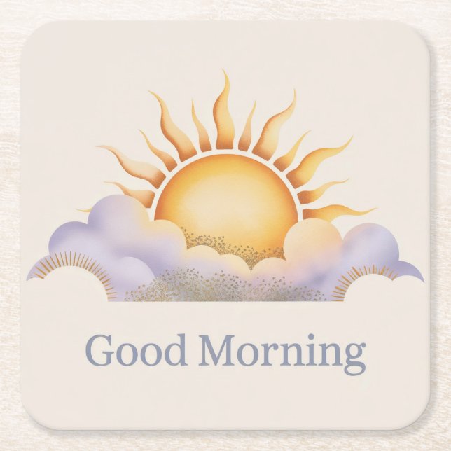 Good Morning Coaster Set (Front)