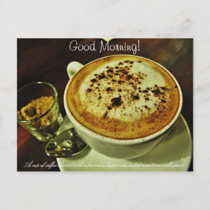 Good Morning Coffee Postcard