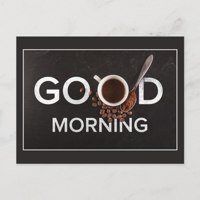Good Morning Coffee postcard (Front)