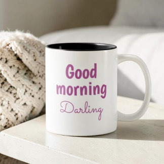 Good Morning Darling Personalized Romantic Coffee  Mug