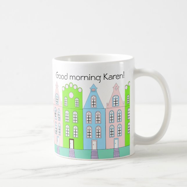 Good Morning European Aesthetic Elegant Coffee Mug (Right)