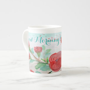 Good Morning Floral Mug