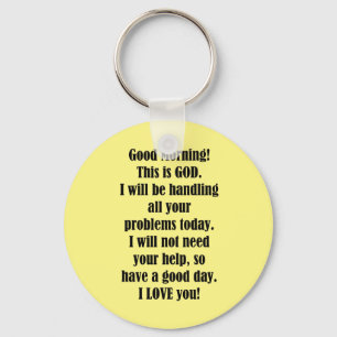 Good Morning from GOD Keychain
