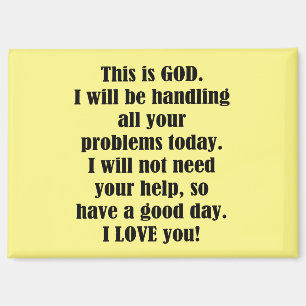 Good Morning From God (personalize) Magnet