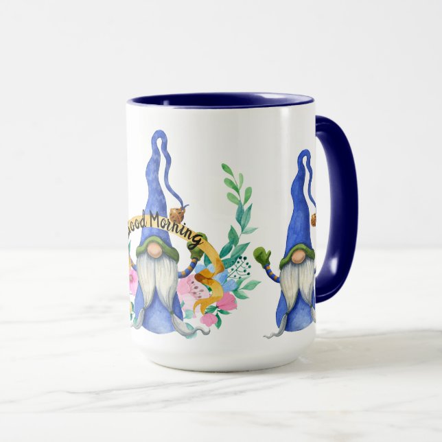 Good Morning Gnomes Mug (Front Right)