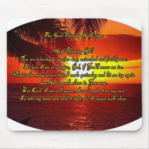 Good morning god prayer mouse pad