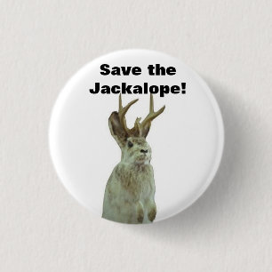 Good Morning Gomorrah: Save the Jackalope! 1 Inch Round Button