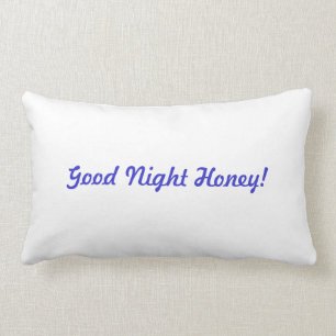 Good Morning Good Night Lumbar Pillow