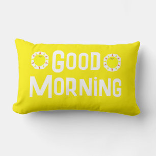 Good Morning Good Night Reversible Boho Lumbar Pillow