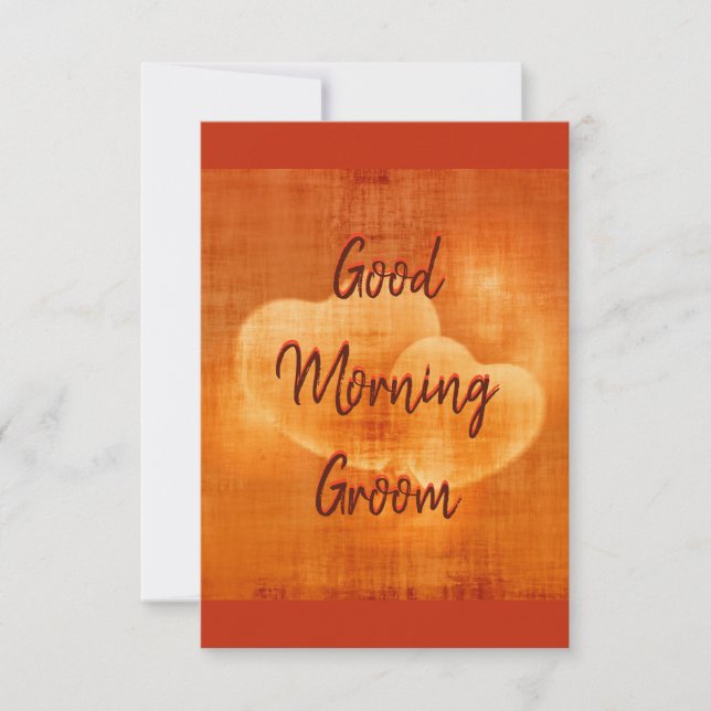 Good Morning Groom Card (Front)