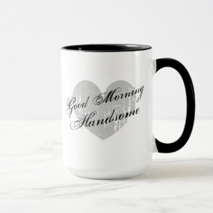 Good Morning Handsome 15oz ringer coffee mug